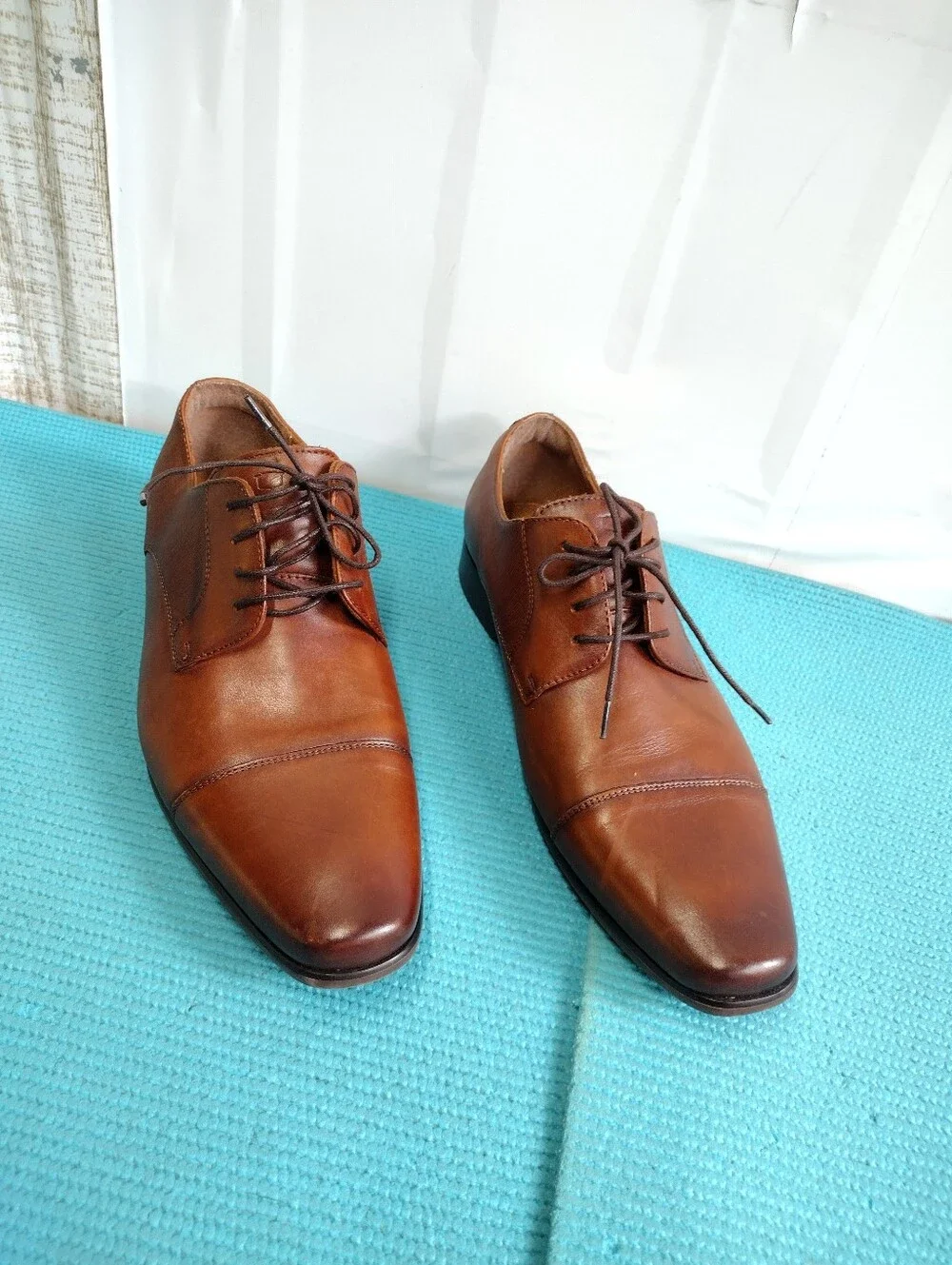Florsheim Men's Leather Scottsdale Cap Toe Dress Shoes Size 10D